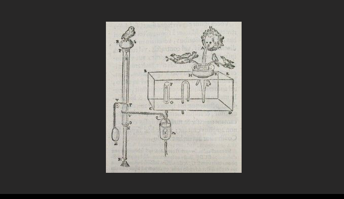 Les oiseaux chanteurs, par Héron d’Alexandrie, Spiritalium liber, IIIe siècle av. JC, p.52 (1583) -  Cote 4 CY 4 Res